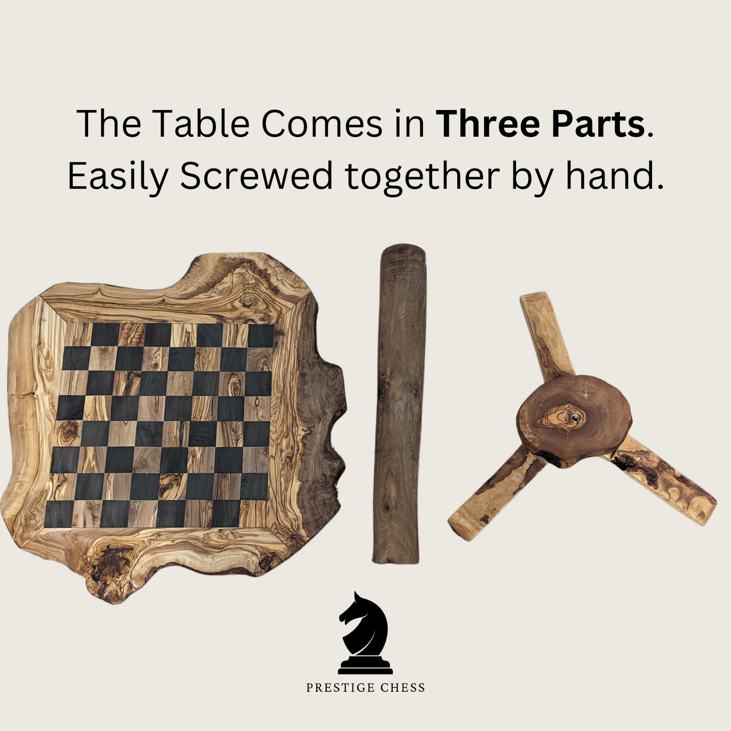 Handmade Luxury Wooden Chess Table